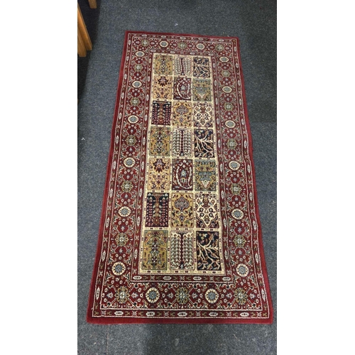 433 - RED RUNNER CARPET 5ft 10'' X 2ft 7''