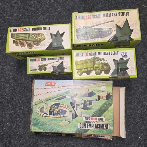 456 - 5 BOXES OF AIRFIX MILITARY SERIES