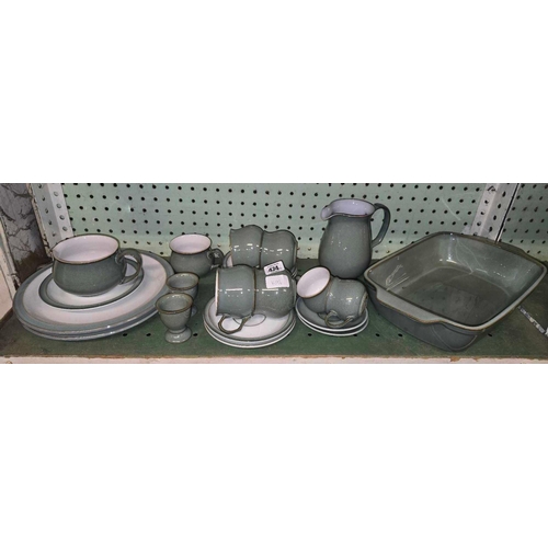 474 - SHELF OF DENBY CHINAWARE