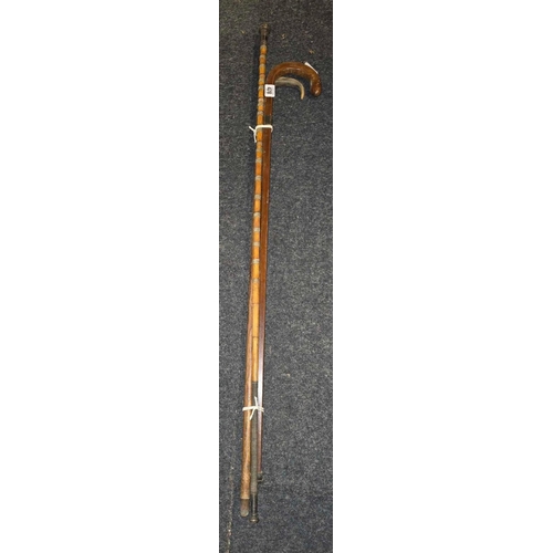 478 - SWAGGER STICK & 2 WALKING STICKS