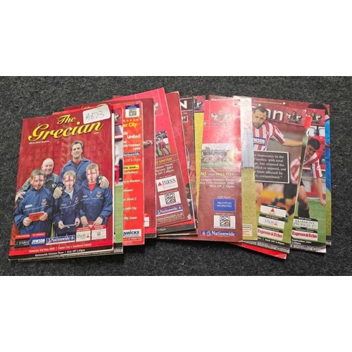 782 - SMALL QTY OF THE GRECIAN OFFICIAL MATCH MAGAZINES