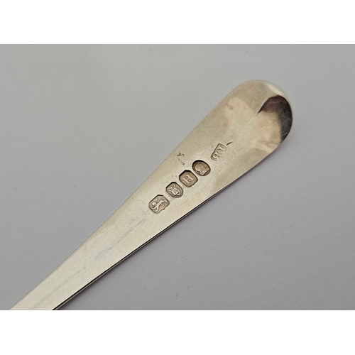 852 - A GEORGE III SILVER SAUCE LADLE, LONDON 1804 BY I.B