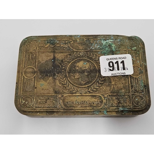 911 - BRASS 1914 WWI COMFORT BOX