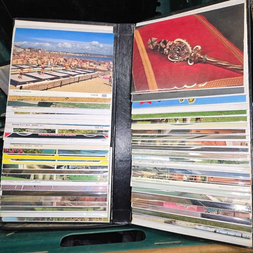 132 - 2 CARTONS WITH LARGE QTY OF MISC POSTCARDS & PHOTOGRAPHS