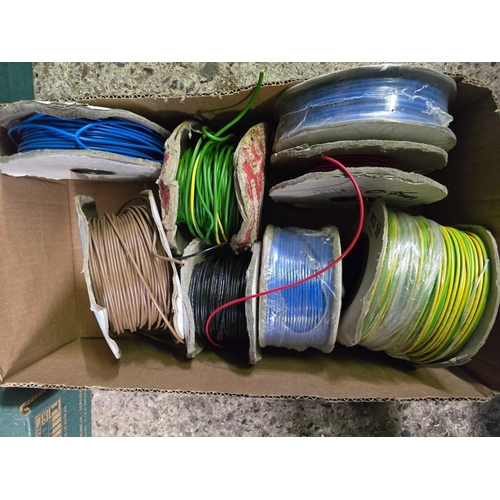 207 - VARIOUS REELS OF ELECTRICAL WIRE, SOME UNOPENED