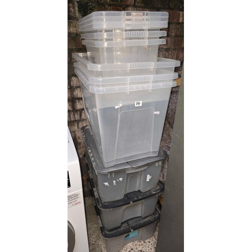 245 - QTY OF PLASTIC SHIPPING CRATES