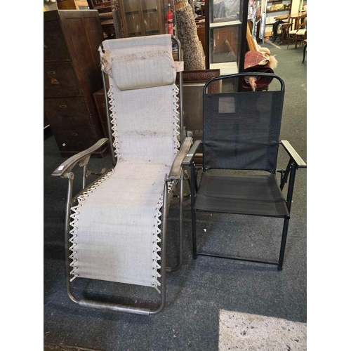 254 - 2 FOLDING GARDEN CHAIRS