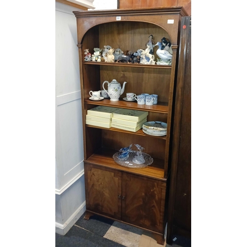 261 - REPRODUCTION BOOKCASE 6ft HIGH X 59'' WIDE