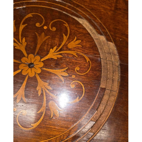 362 - INLAID MAHOGANY OCTAGON OCCASIONAL TABLE A./F