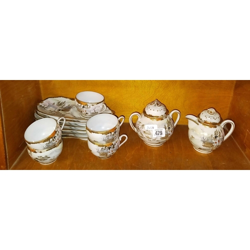 479 - PART ORIENTAL TEA SET