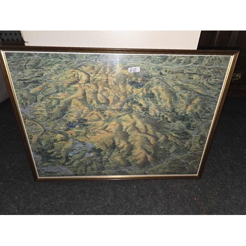 618 - F/G PRINT OF A FOREST WITH HUT, OAK F/G VINTAGE PHOTO OF MAN & WOMAN, F/G PICTURE OF DARTMOOR NATION... 