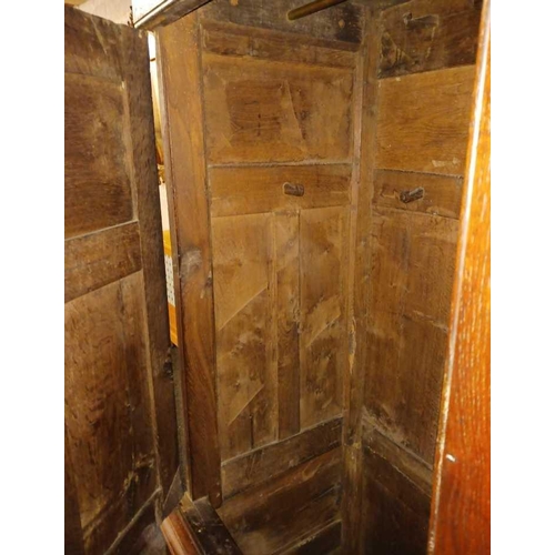 621 - OAK VESTMENT WARDROBE