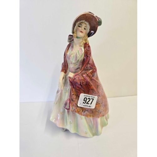 927 - 1 ROYAL DOULTON FIGURE THE PAISLEY SHAWL HN1392