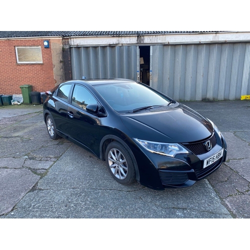 1 - HONDA CIVIC I-VTEC S, 1.8, PETROL, MILEAGE :18,287,  REG: WF15 HBH, 5 DOOR, BLACK, MOT 16.01.2026, N... 