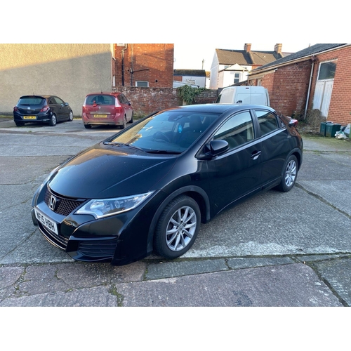 1 - HONDA CIVIC I-VTEC S, 1.8, PETROL, MILEAGE :18,287,  REG: WF15 HBH, 5 DOOR, BLACK, MOT 16.01.2026, N... 