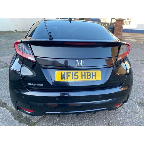 1 - HONDA CIVIC I-VTEC S, 1.8, PETROL, MILEAGE :18,287,  REG: WF15 HBH, 5 DOOR, BLACK, MOT 16.01.2026, N... 