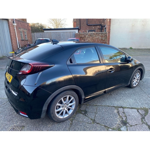 1 - HONDA CIVIC I-VTEC S, 1.8, PETROL, MILEAGE :18,287,  REG: WF15 HBH, 5 DOOR, BLACK, MOT 16.01.2026, N... 