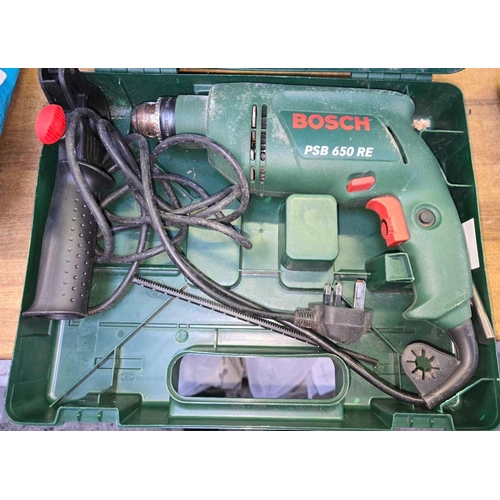 124 - BOSCH POWER DRILL IN CASE