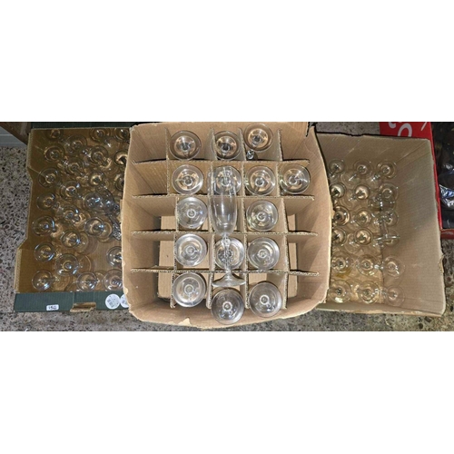 158 - 3 CARTONS OF MISC DRINKING GLASSES