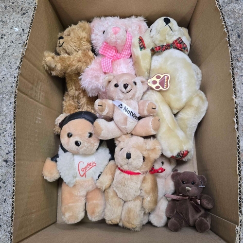 19 - CARTON OF CHILDREN'S SOFT TOY TEDDY BEARS