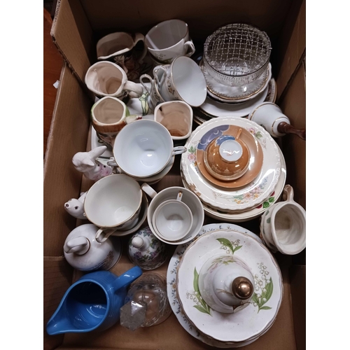 341 - 2 CARTONS OF MIXED CHINAWARE