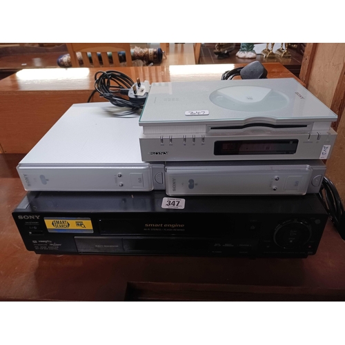 347 - SONY VIDEO RECORDER WITH A SONY DVD PLAYER ETC