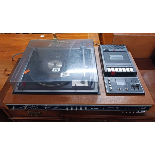 348 - BUSH STEREO, RADIO CASSETTE RECORD PLAYER