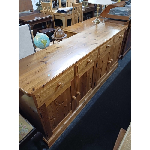 349 - PINE SIDEBOARD 74'' LONG X 17'' WIDE X 32'' HIGH