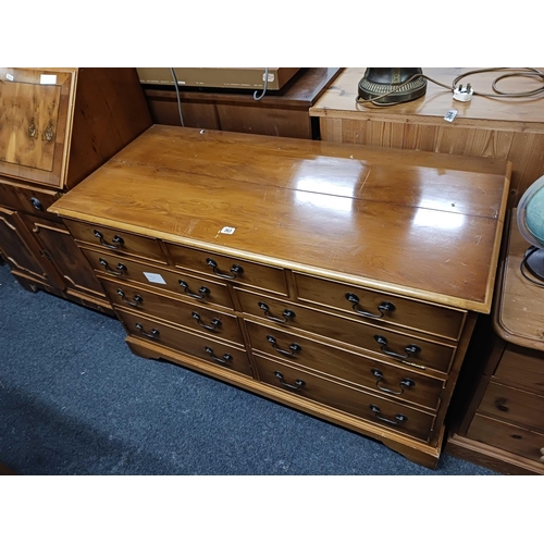 363 - REPRODUCTION HI-FI CABINET WITH IMITATION DRAWERS & REPRODUCTION BUREAU