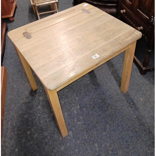 374 - VINTAGE SCHOOL DESK