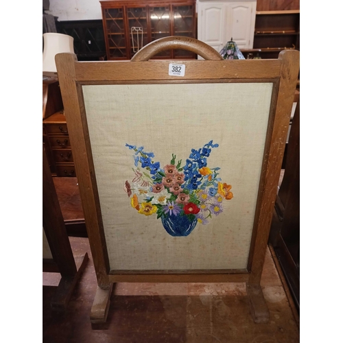 382 - 2 TAPESTRY F/G FIRE SCREENS