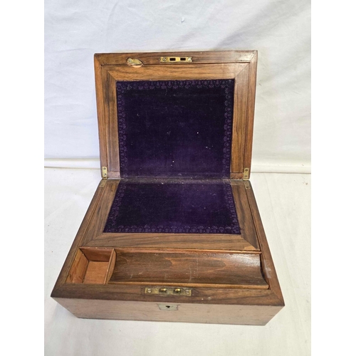 660 - WOODEN WRITING BOX