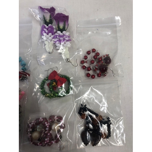 792 - TUB OF DESIGNER EARRINGS (12)