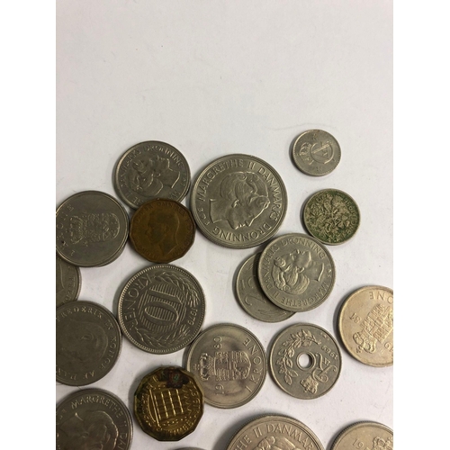 804 - SMALL QTY OF MIXED COINAGE EURO & UK