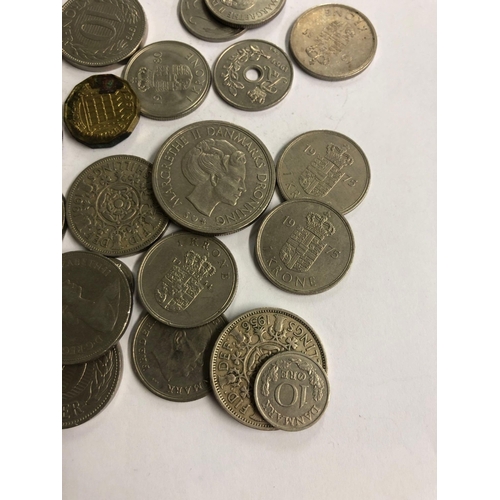 804 - SMALL QTY OF MIXED COINAGE EURO & UK