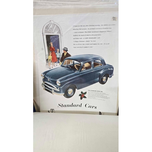 968 - CARTON WITH QTY OF VINTAGE BRITISH CAR MANUFACTURERS ADVERTISING LEAFLETS