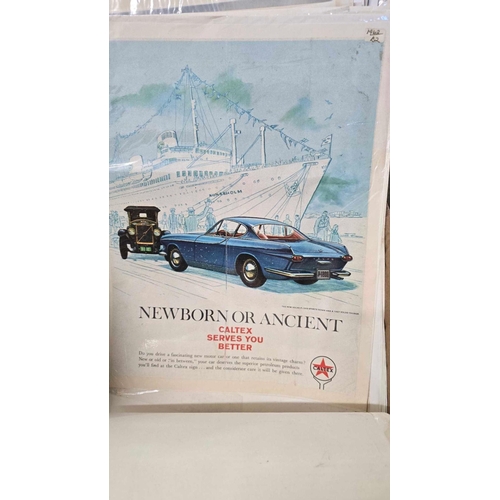 968 - CARTON WITH QTY OF VINTAGE BRITISH CAR MANUFACTURERS ADVERTISING LEAFLETS