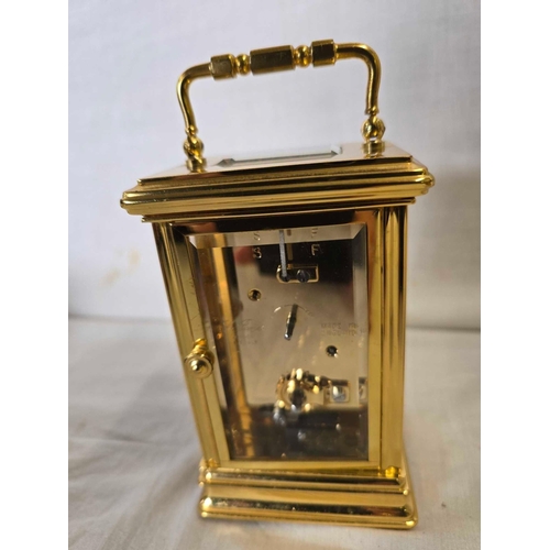 1006 - MODERN CARRIAGE CLOCK BY THE ST. JAMES CLOCK CO, LONDON