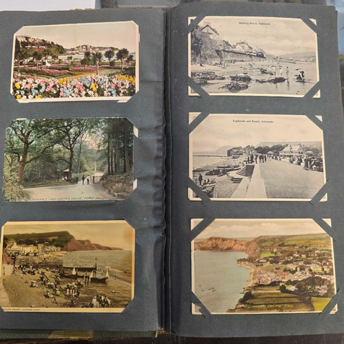 1019 - ALBUM OF VINTAGE POSTCARDS MOSTLY DEVON PLUS CORNWALL, SOMERSET & DORSET