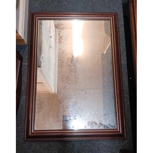 314 - GILT FRAMED HALL MIRROR & 2 MODERN MIRRORS