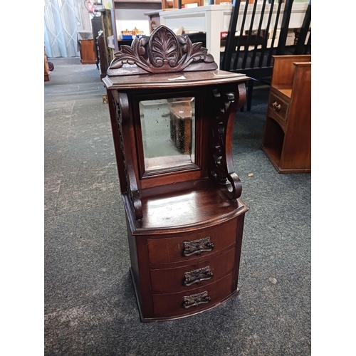 489 - PAIR OF DRESSING TOP DRAWERS &  MAHOGANY DRESSING TOP DRAWERS