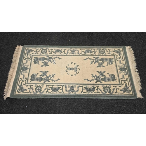 585 - 2 BLUE RUGS, 5ft X 2ft 6