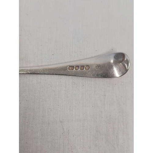 971A - A GEORGE III SILVER TABLE SPOON BY PETER & ANN BATEMAN, LONDON 1792