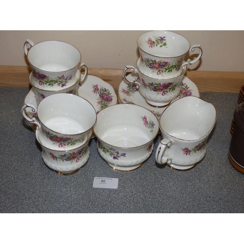 60 - Twenty Peice set of Bone China including Fuschia