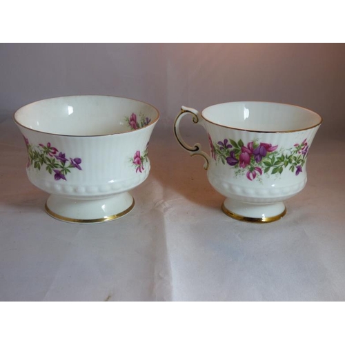 60 - Twenty Peice set of Bone China including Fuschia