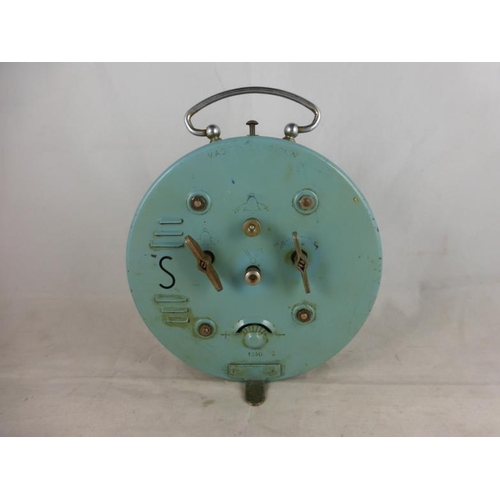 19 - Vintage baby blue Smith Alarm clock