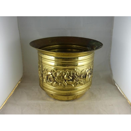 28 - Vintage brass planter