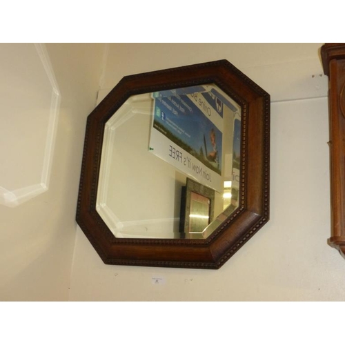 40 - Octagonal bevel edge framed mirror