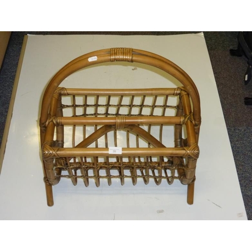 103 - Vintage bamboo magazine rack