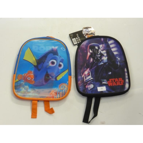 522 - Two Childrens Back Packs including Star Wars